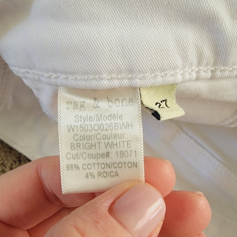 Rag & Bone White Skinny Jeans 27 - Picture 12 of 13
